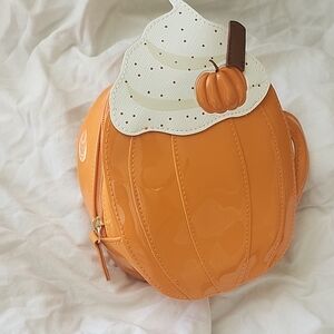 Orange Pumpkin-Shaped Bag